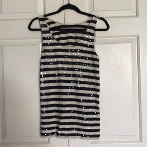 Sequined LOFT tank